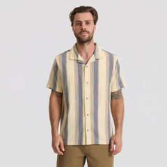 Roark Gonzo Short Sleeve Button Up Shirt in Ivory - Men