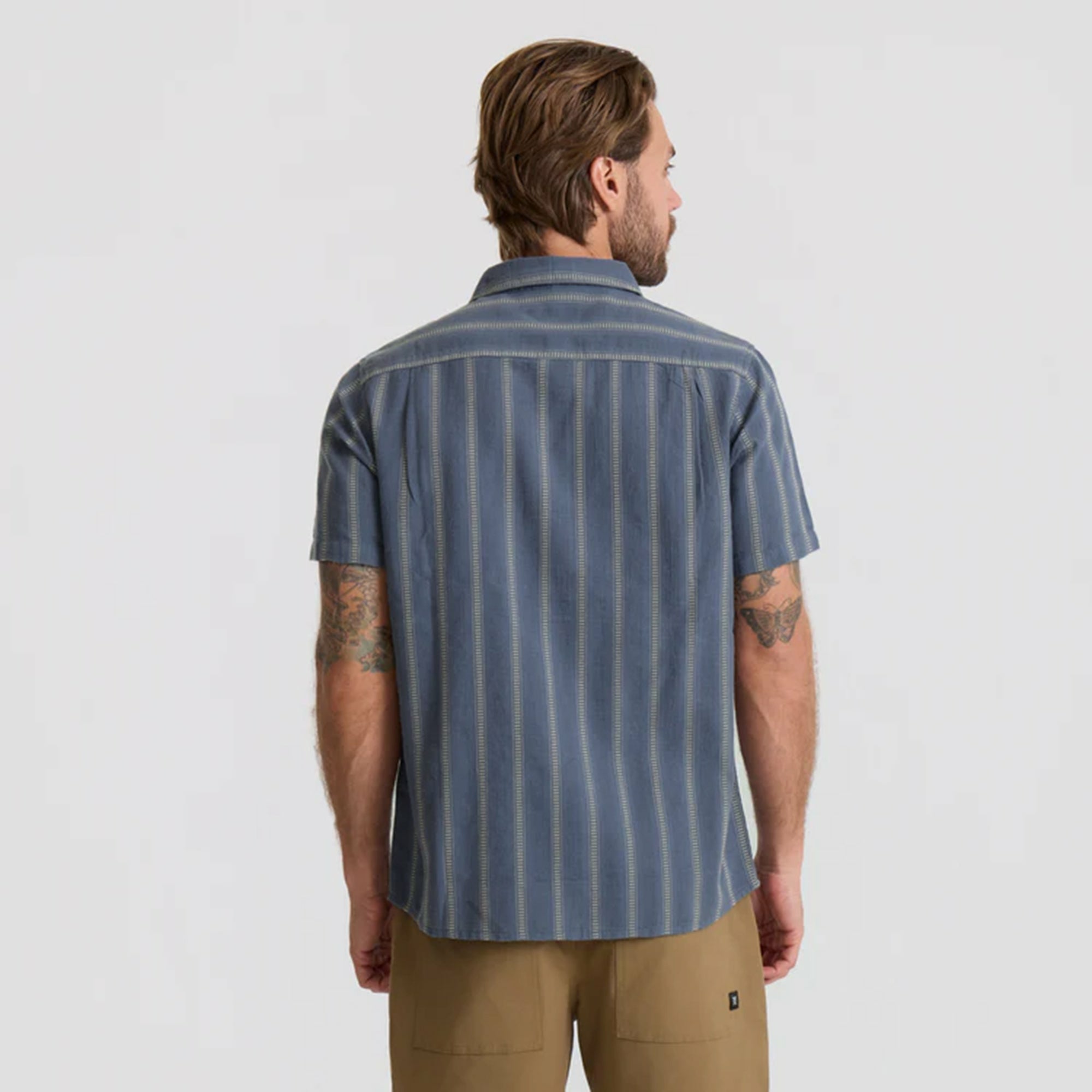 Roark Crosswinds Button Up Shirt in Neptune - Men