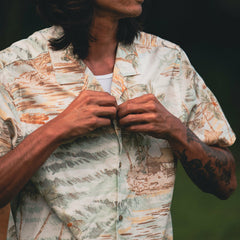 Roark Gonzo Button Up Shirt in Seafoam - Men