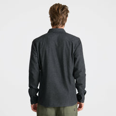 Roark Scholar Chambray Button Up Shirt in Black - Men