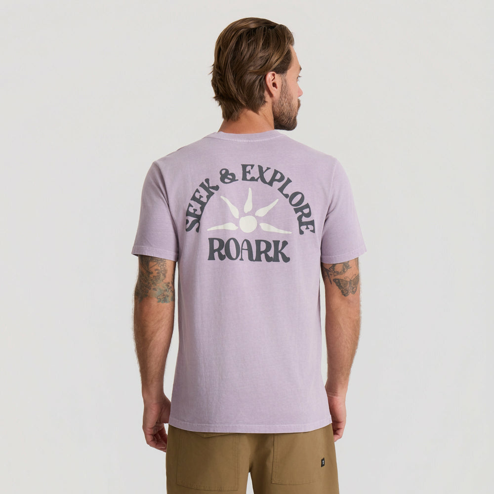 Roark Seek & Explore Premium Tee in Dusty Lilac - Men