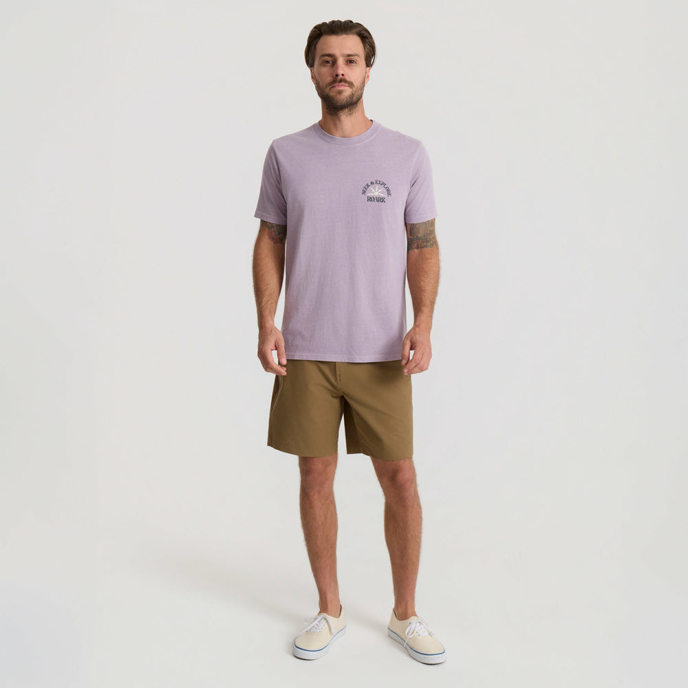 Roark Seek & Explore Premium Tee in Dusty Lilac - Men