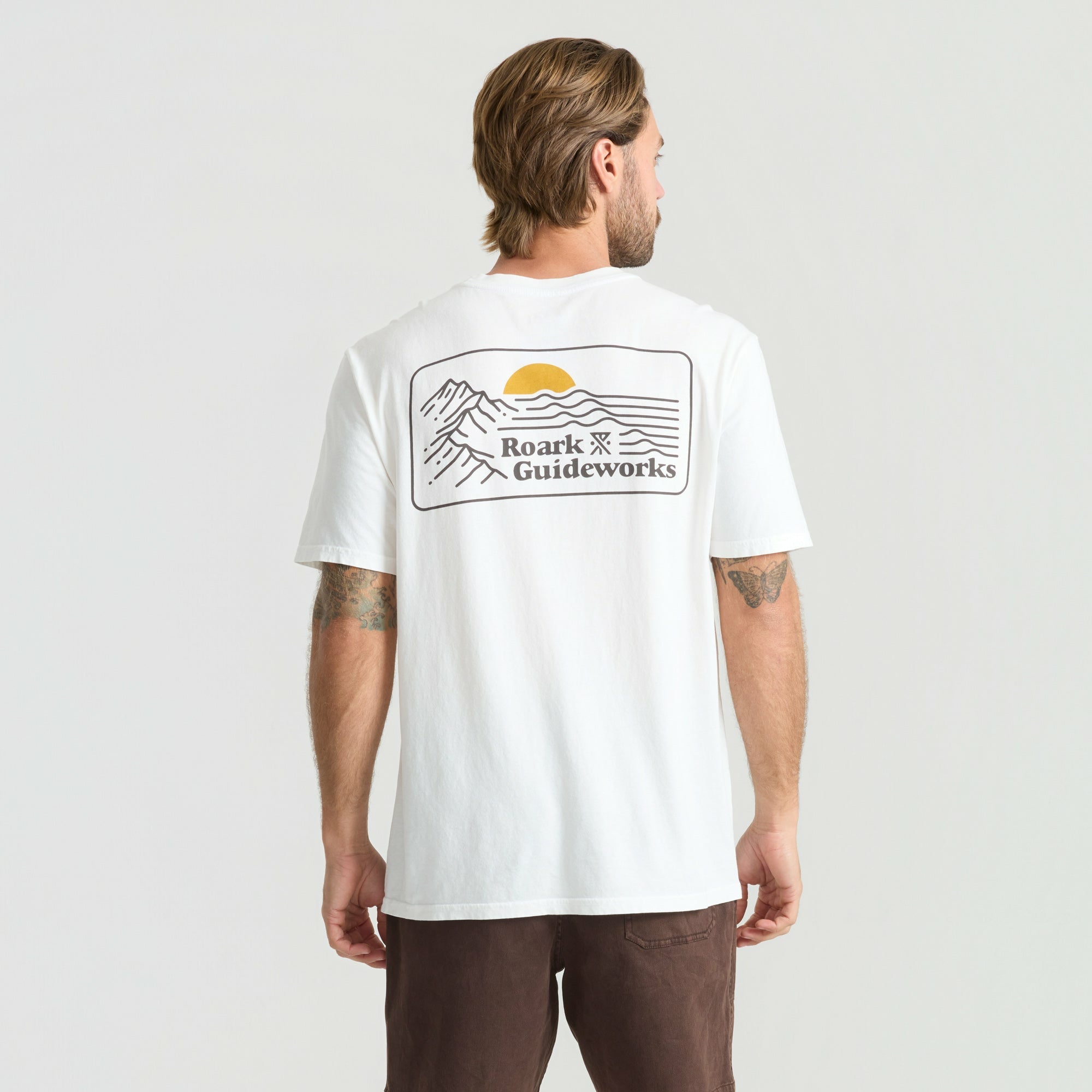 Roark Earth & Sea Premium Tee in Off White - Men