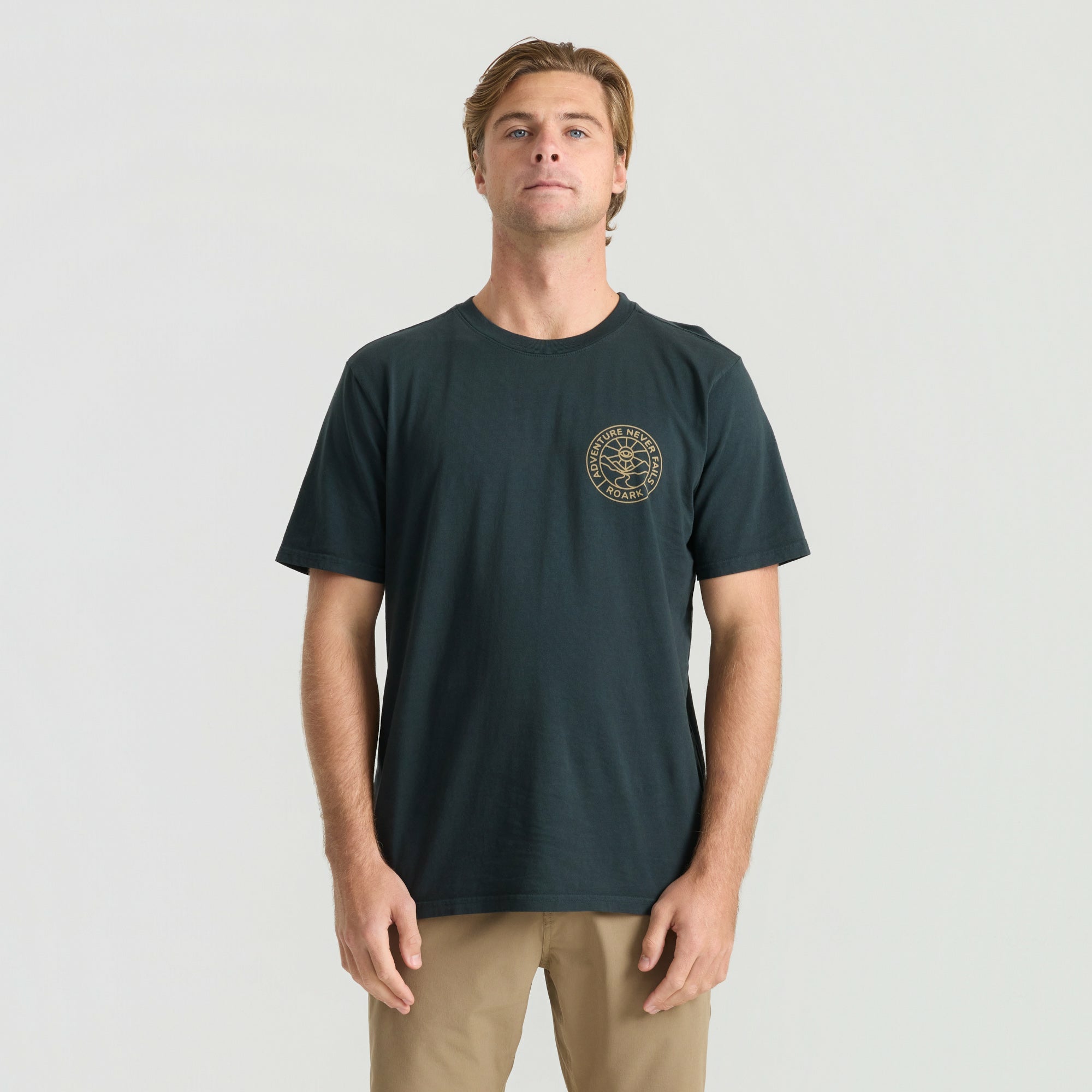Roark Division Premium Tee in Washed Black - Men