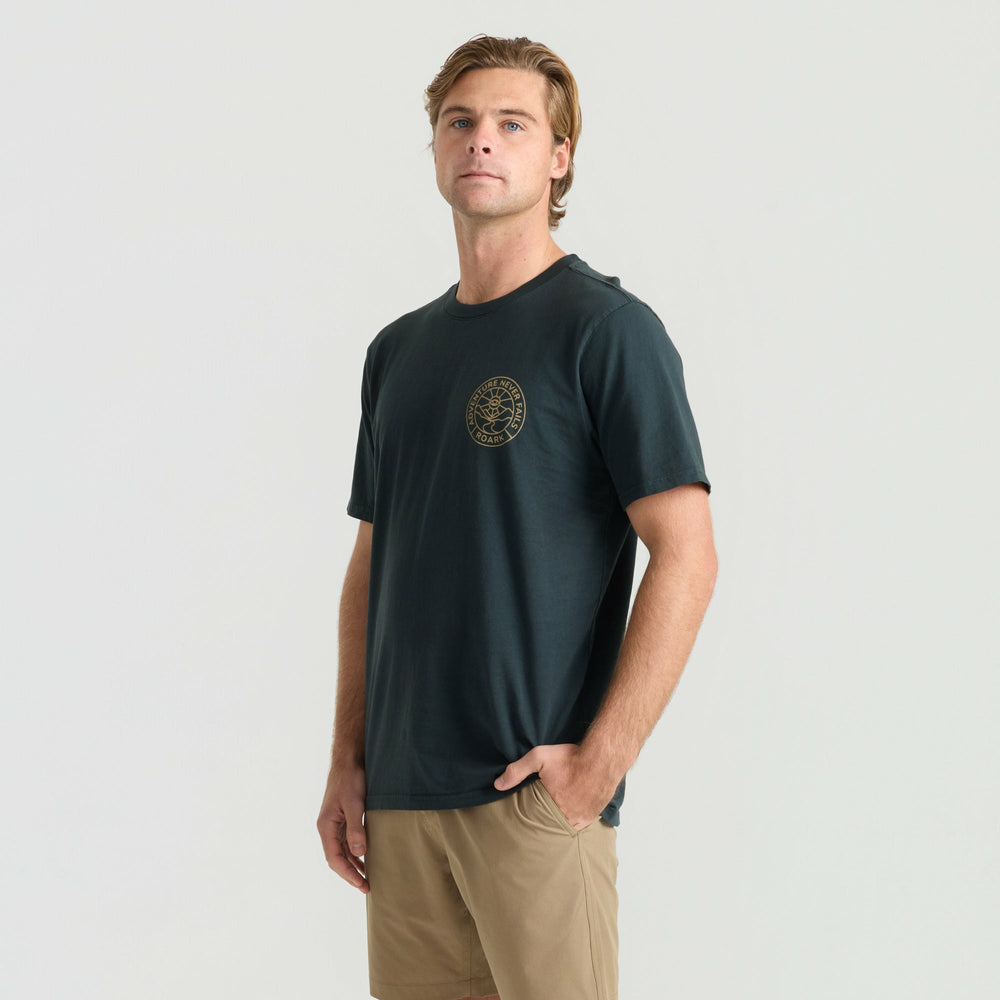 Roark Division Premium Tee in Washed Black - Men