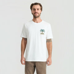 Roark Moto Palm Premium Tee in Off White - Men