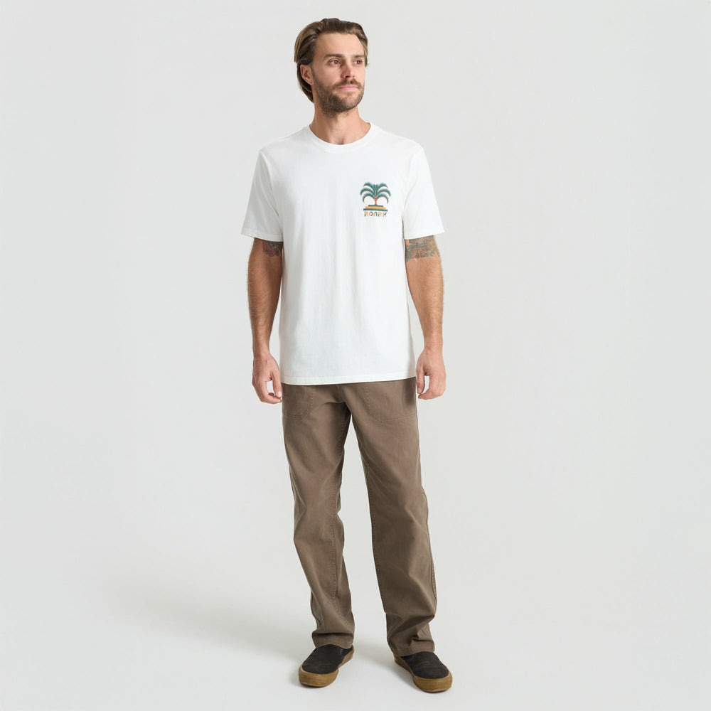 Roark Moto Palm Premium Tee in Off White - Men