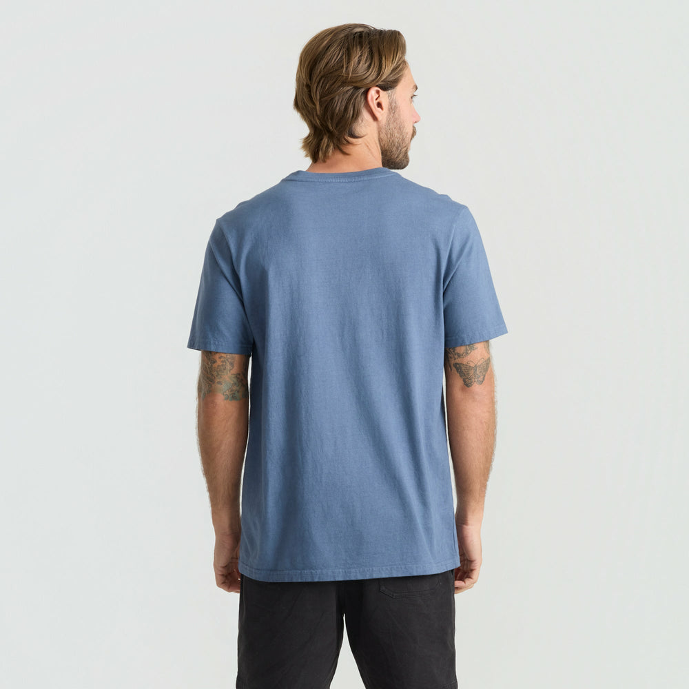 Roark Safecamp Embroidery Premium Tee in Neptune - Men
