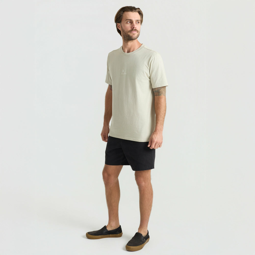 Roark Safecamp Embroidery Premium Tee in Fossil - Men