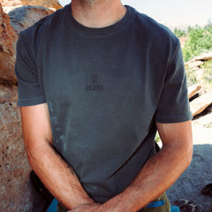 Roark Safecamp Embroidery Premium Tee in Charcoal - Men