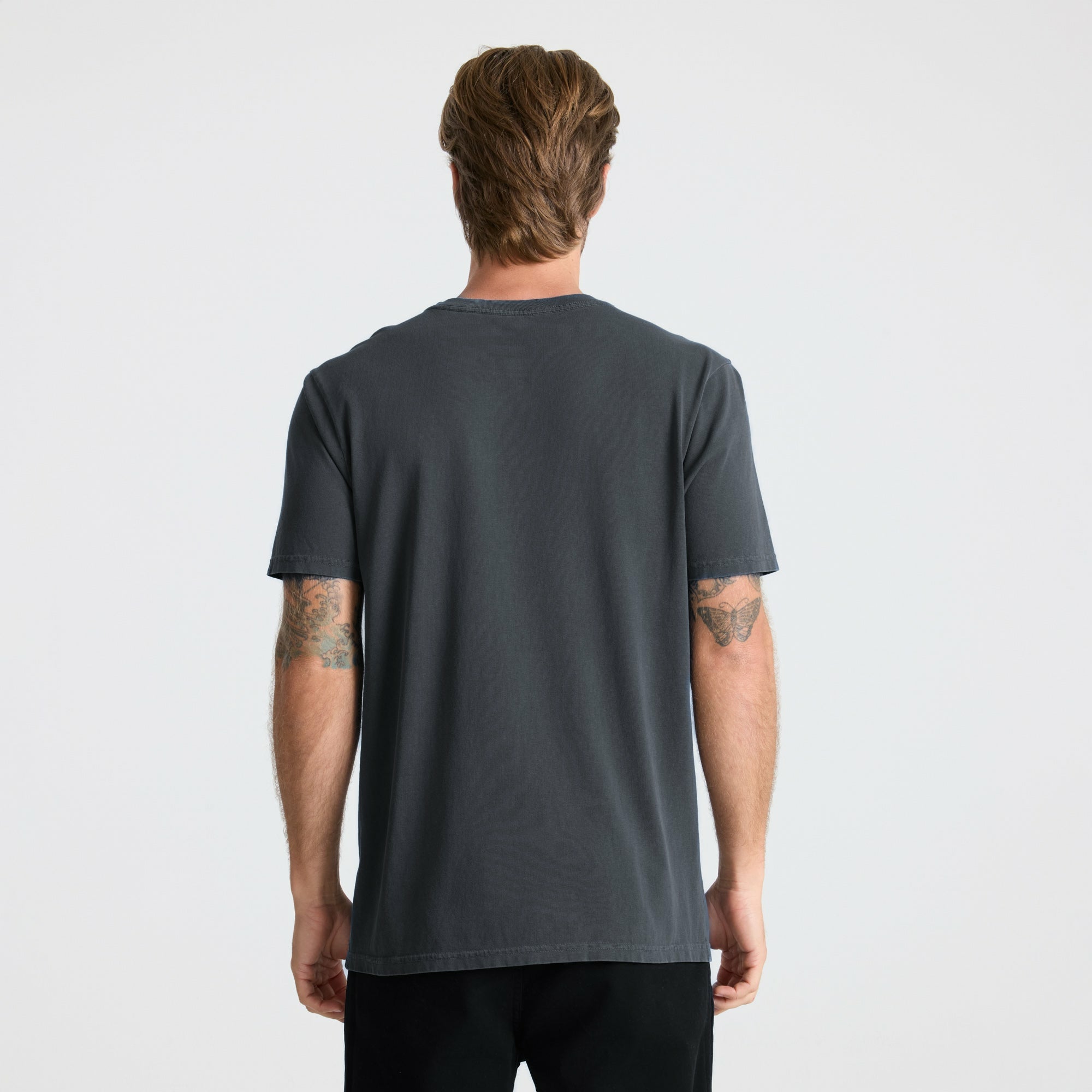 Roark Safecamp Embroidery Premium Tee in Charcoal - Men