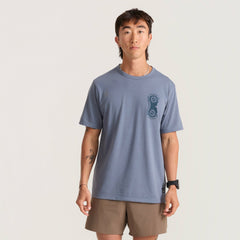 Roark Mathis Active Short Sleeve Tee in Neptune - Men|Run / Active