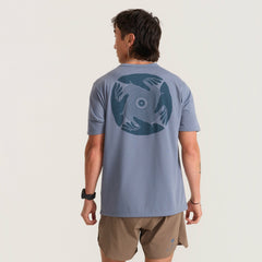 Roark Mathis Active Short Sleeve Tee in Neptune - Men|Run / Active