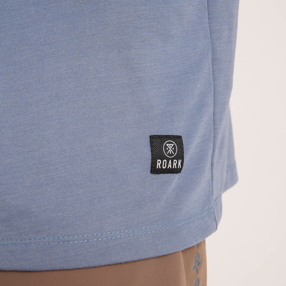 Roark Mathis Active Short Sleeve Tee in Neptune - Men|Run / Active