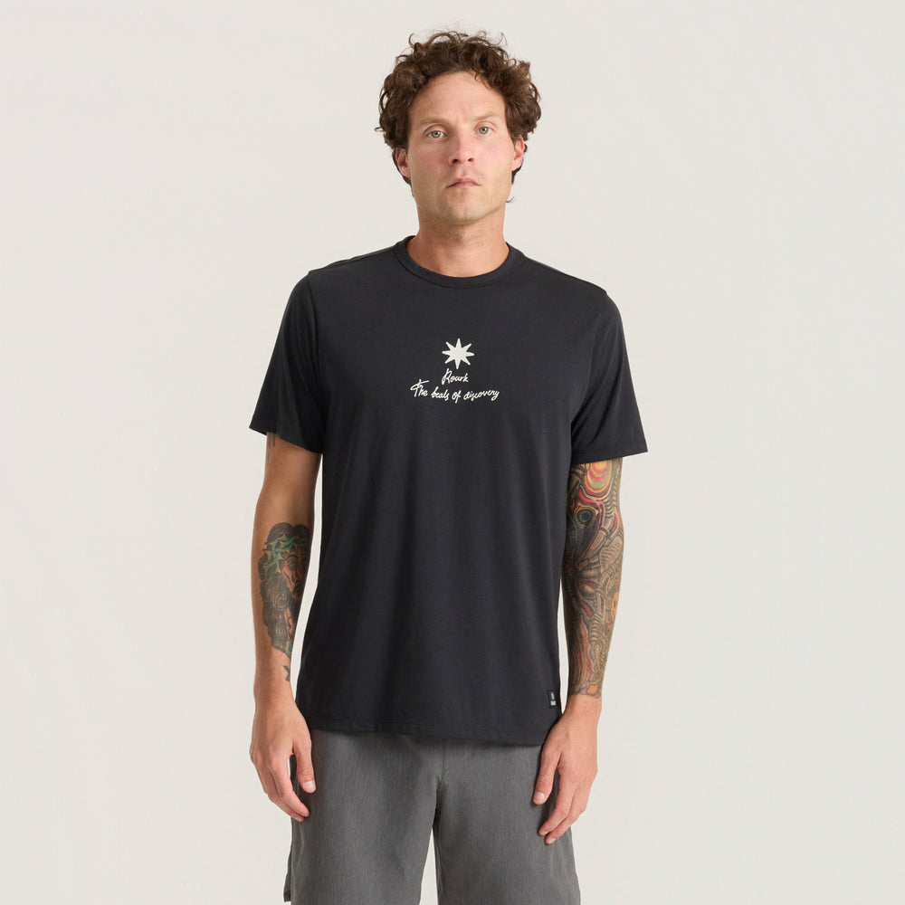 Roark Mathis Active Short Sleeve Tee in Chaos Black - Men|Run / Active