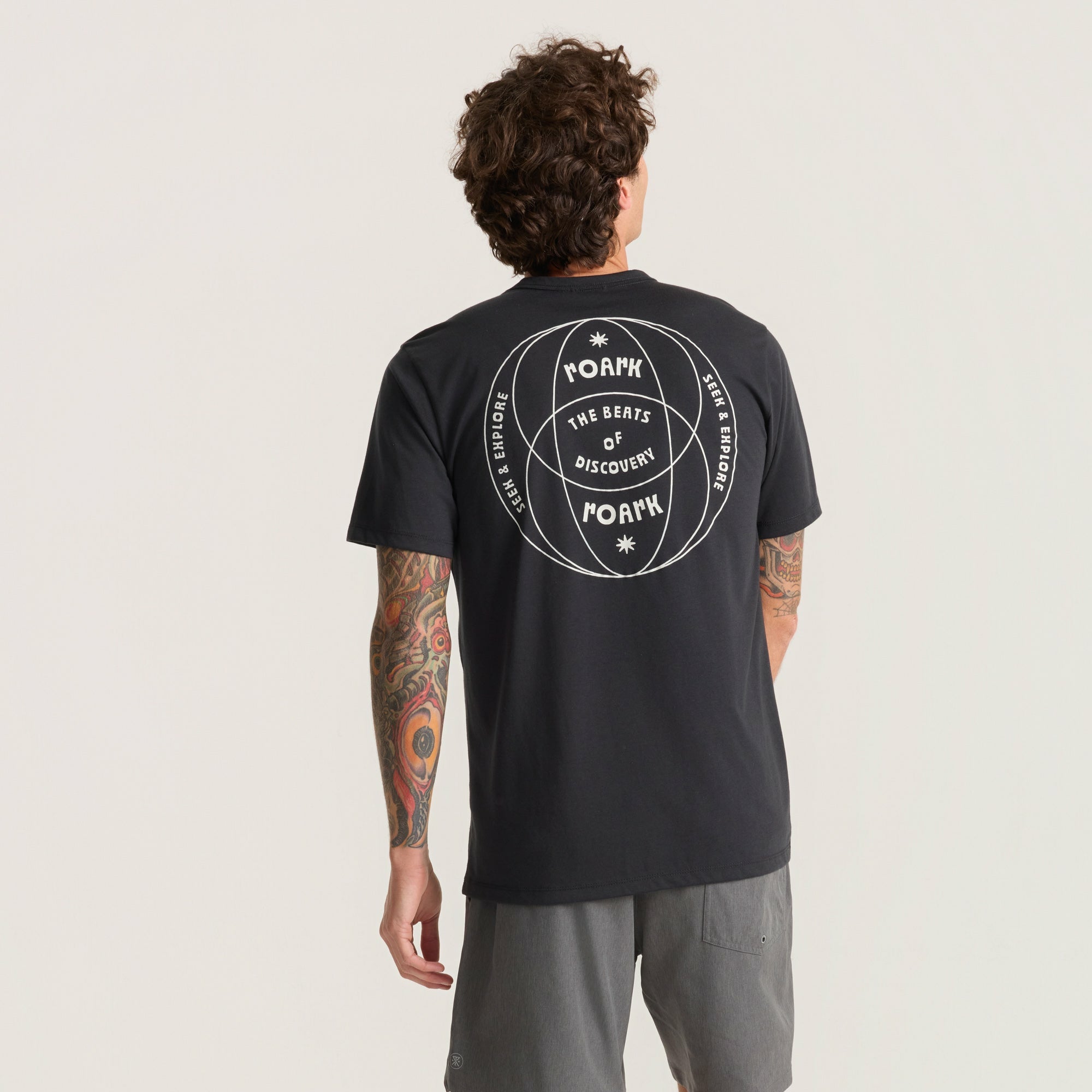 Roark Mathis Active Short Sleeve Tee in Chaos Black - Men|Run / Active