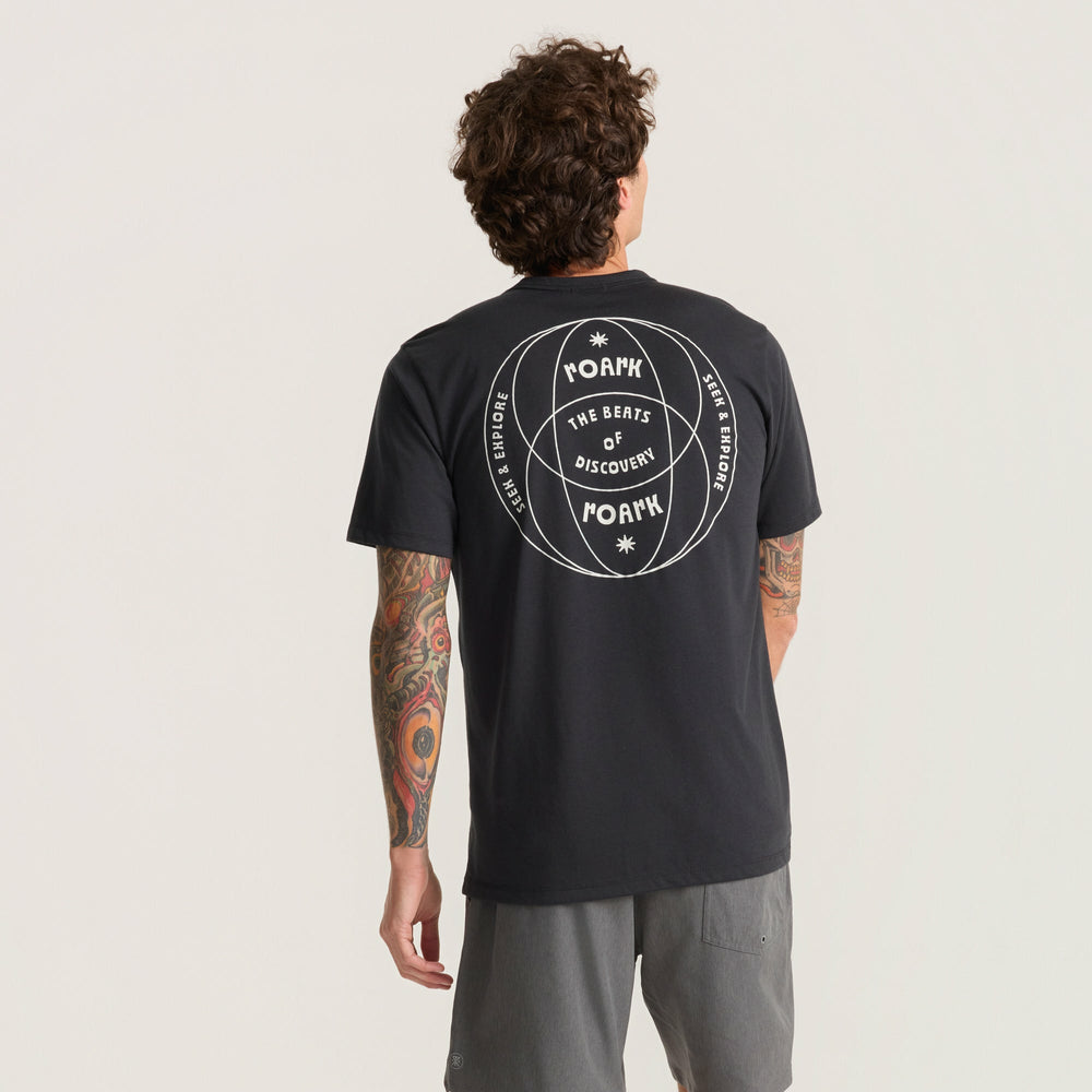 Roark Mathis Active Short Sleeve Tee in Chaos Black - Men|Run / Active