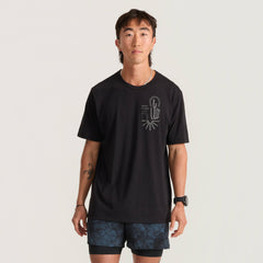 Roark Mathis Active Short Sleeve Tee in Bod Black - Men|Run / Active