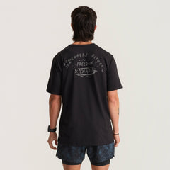 Roark Mathis Active Short Sleeve Tee in Bod Black - Men|Run / Active