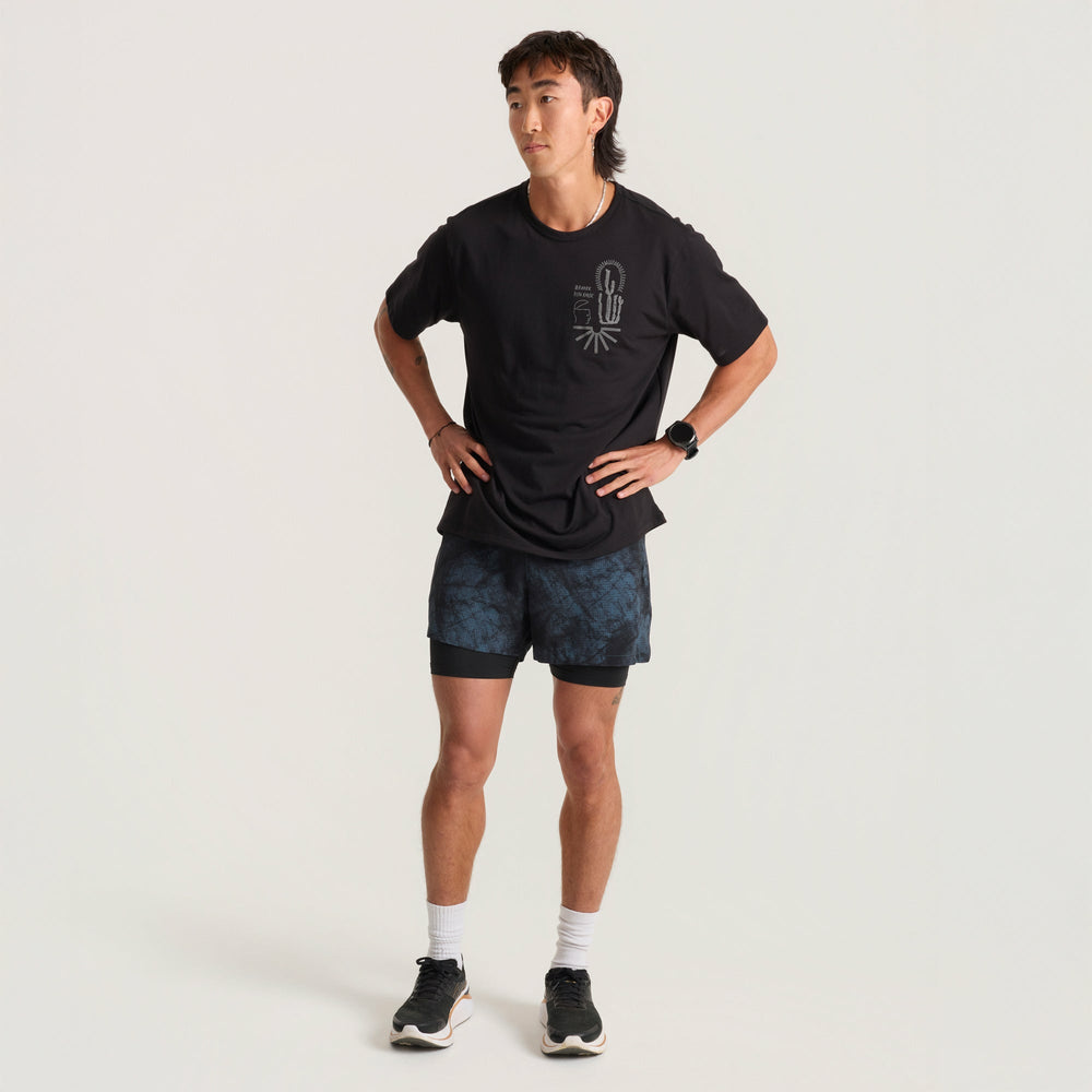 Roark Mathis Active Short Sleeve Tee in Bod Black - Men|Run / Active
