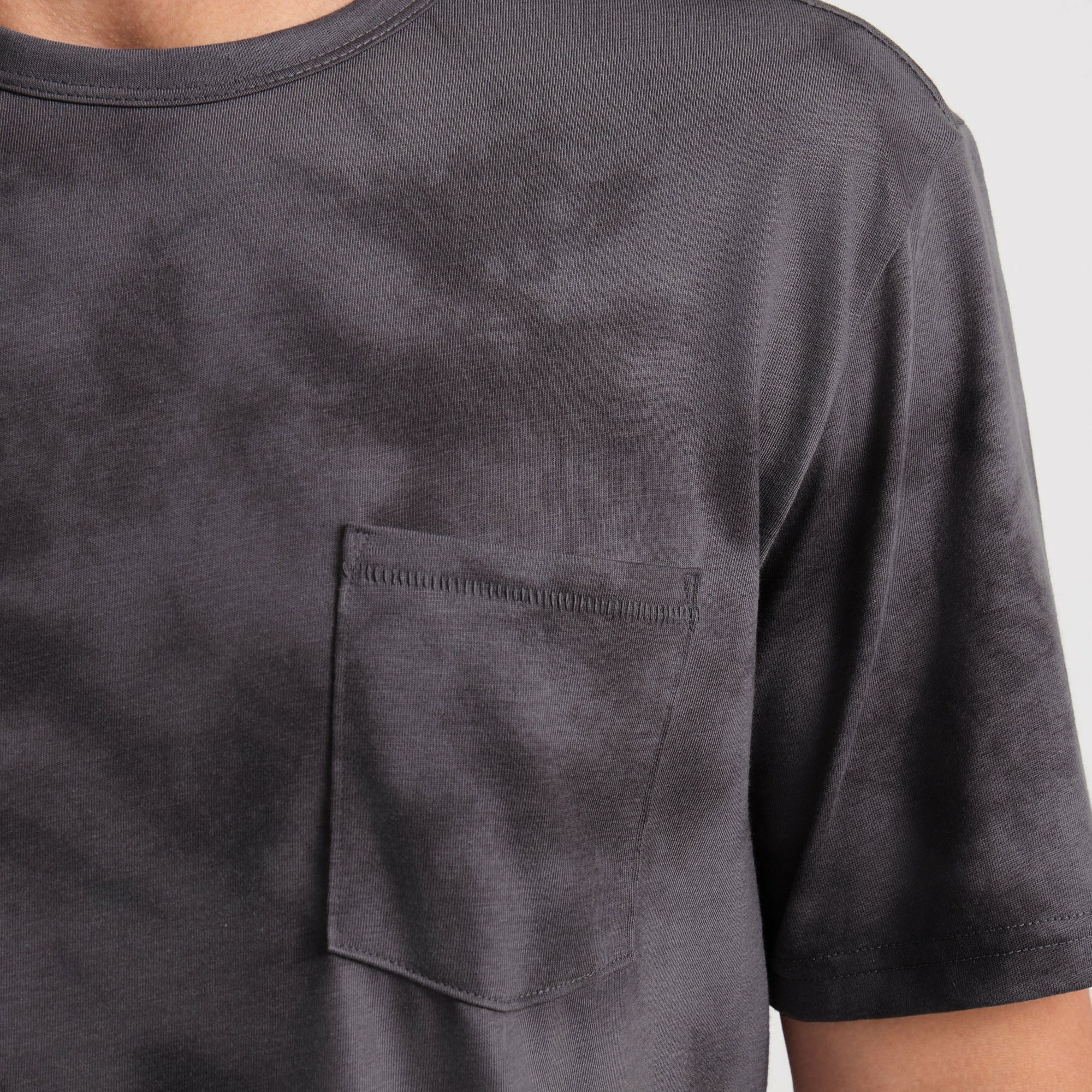 Roark Mathis Active Tie Dye Pocket Short Sleeve Tee in Grey - Men|Run / Active