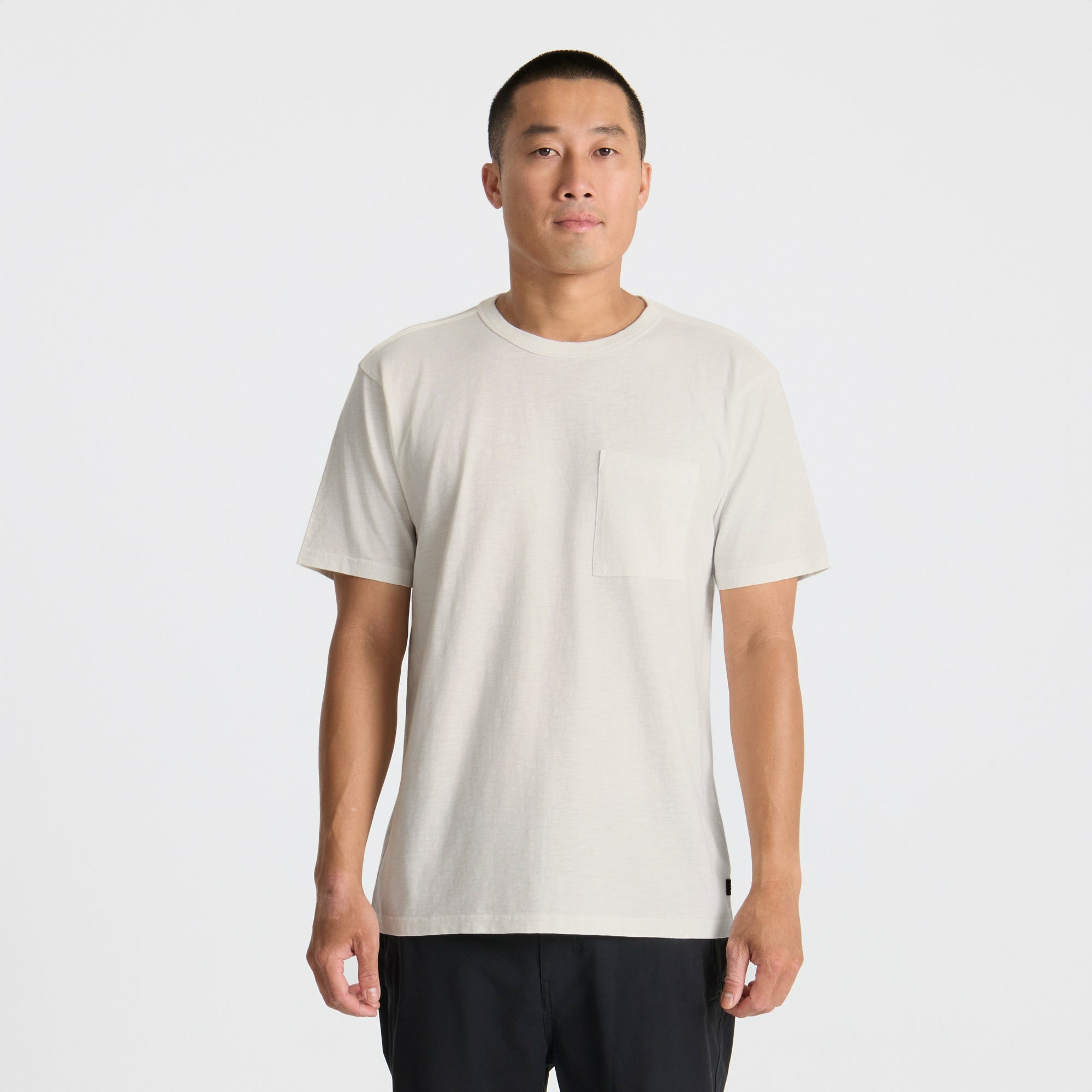 Roark Well Worn Organic Short Sleeve Tee in Off White - Men
