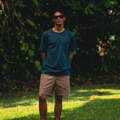 Roark Well Worn Organic Short Sleeve Tee in Navy - Men