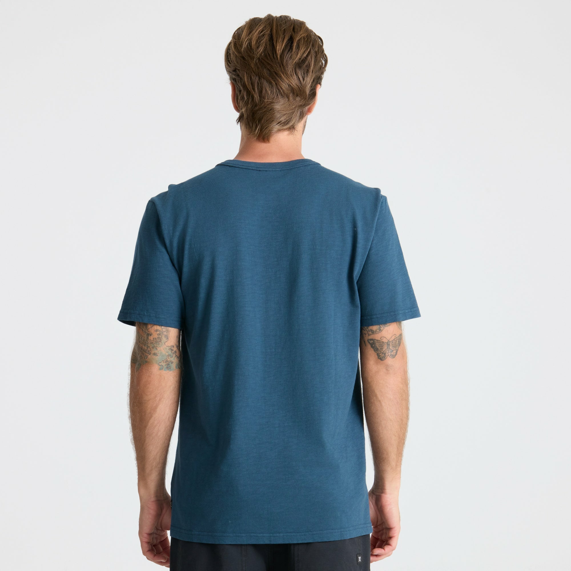 Roark Well Worn Organic Short Sleeve Tee in Navy - Men