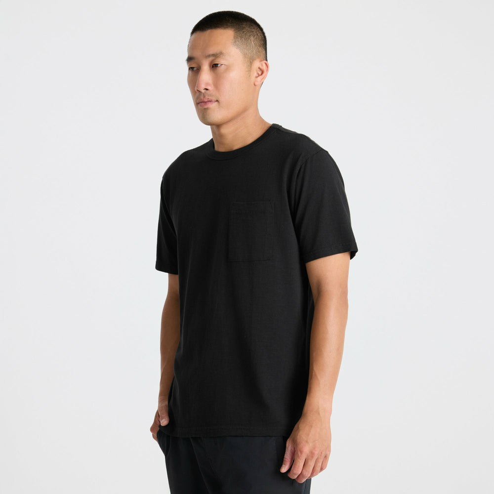 Roark Well Worn Organic Short Sleeve Tee in Black - Men