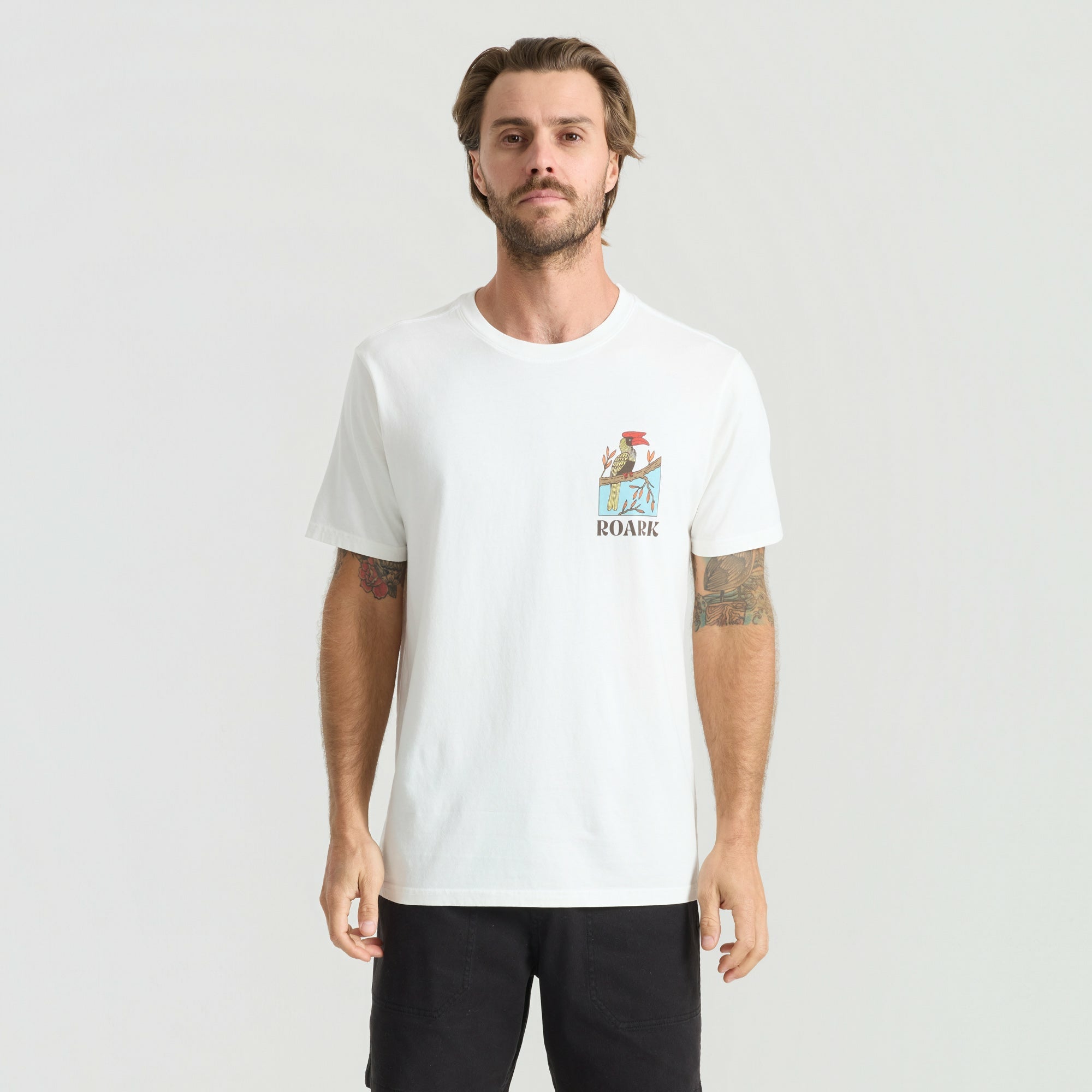 Roark Enjoy Premium Tee in Off White - Men