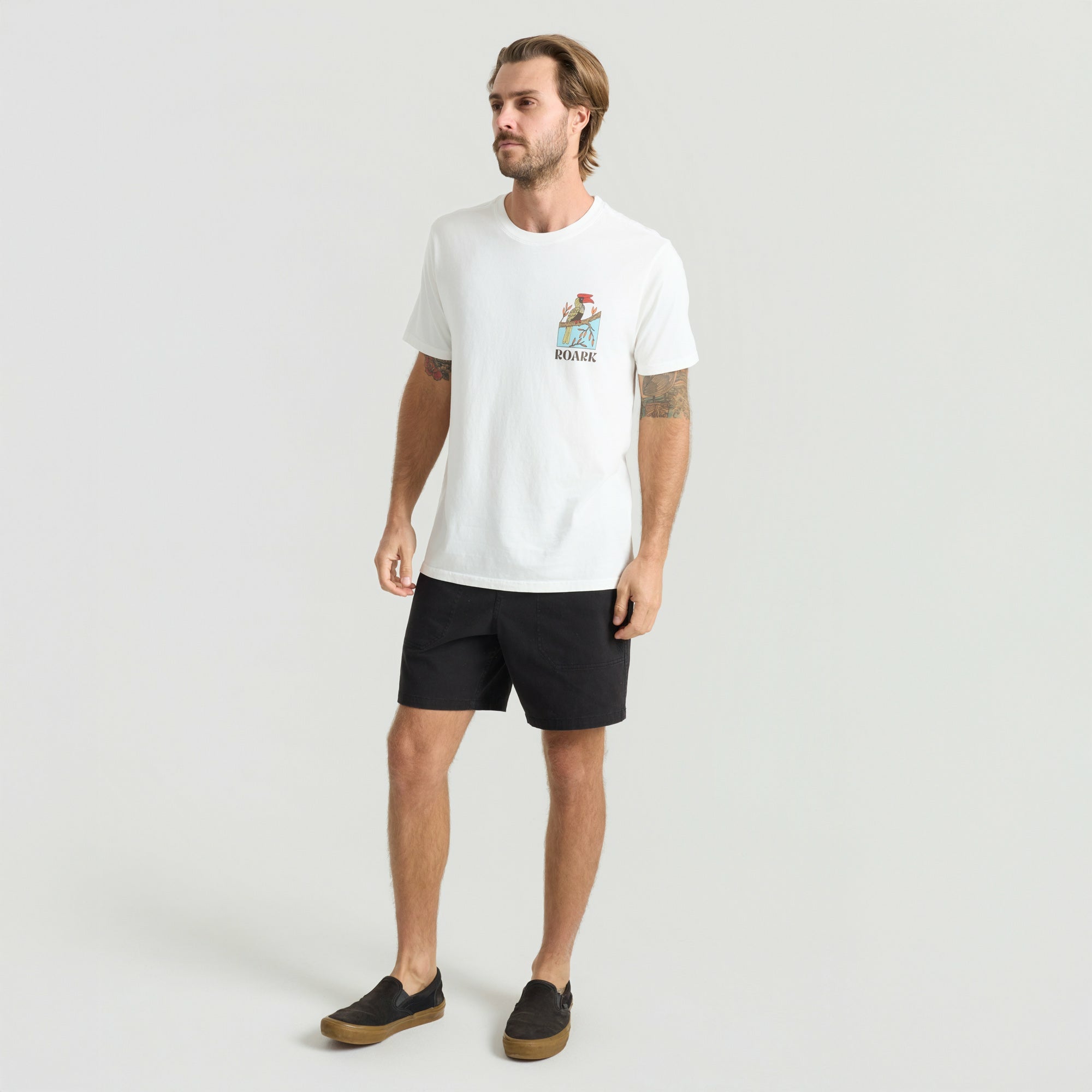 Roark Enjoy Premium Tee in Off White - Men