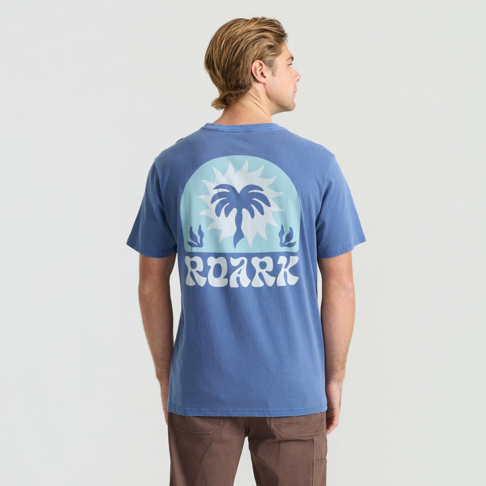 Roark Palm Premium Tee in Neptune - Men
