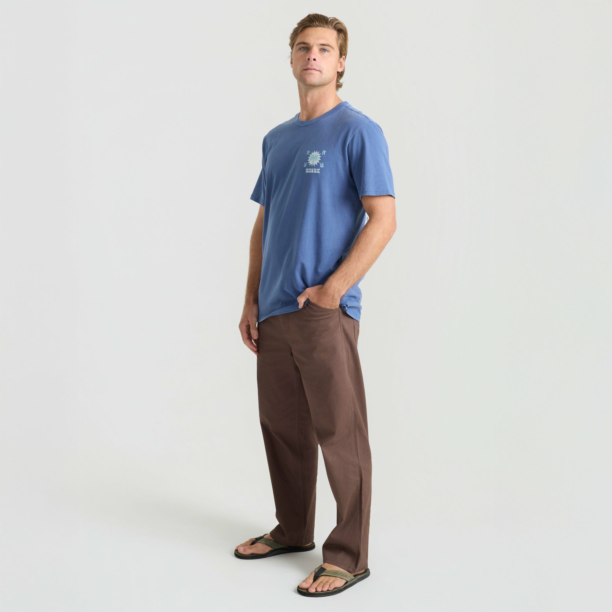 Roark Palm Premium Tee in Neptune - Men