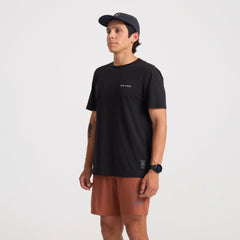 Roark Mathis Active Short Sleeve Tee in Black - Men|Run / Active