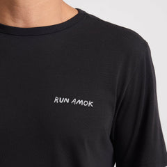 Roark Mathis Active Short Sleeve Tee in Black - Men|Run / Active