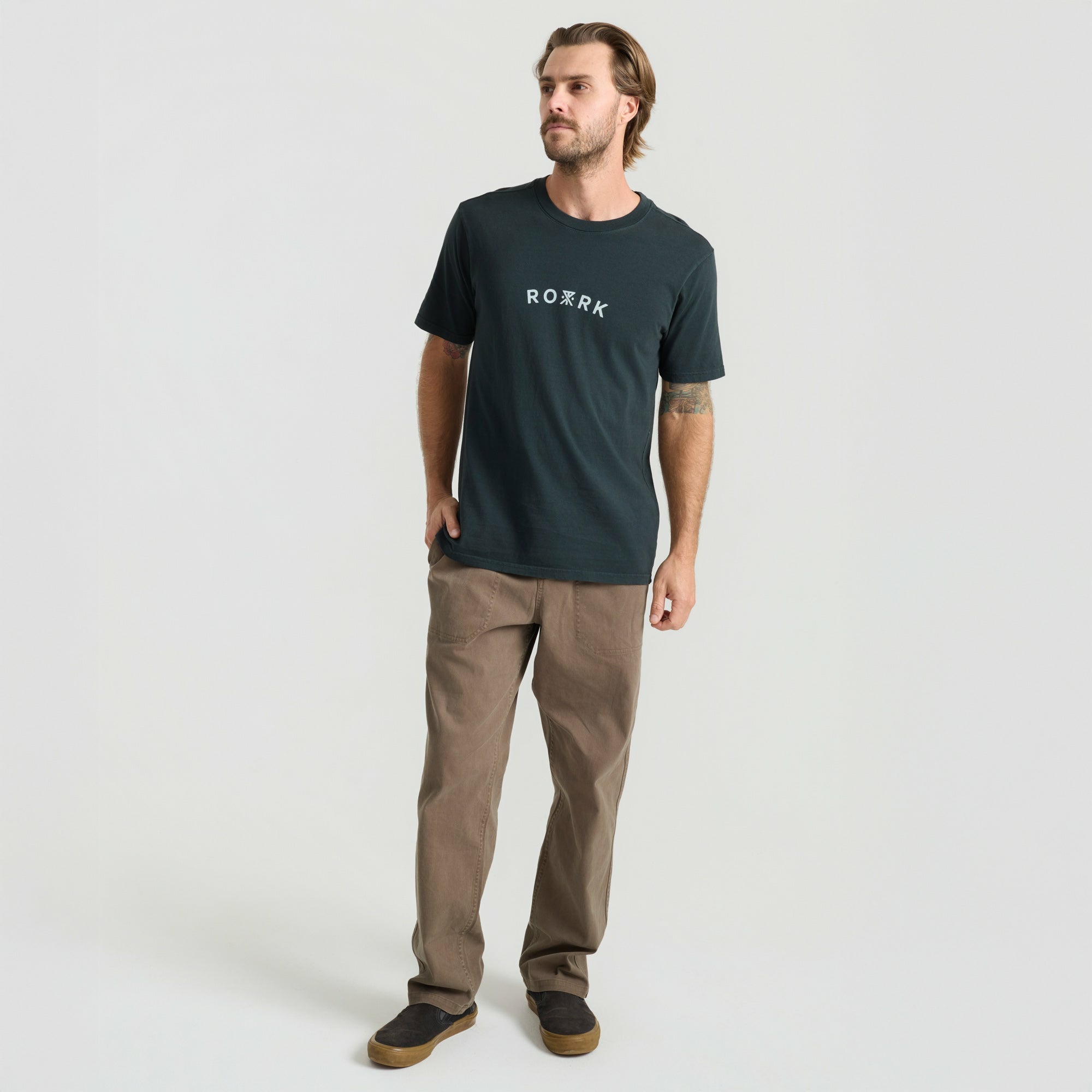 Roark Roark Premium Tee in Washed Black - Men