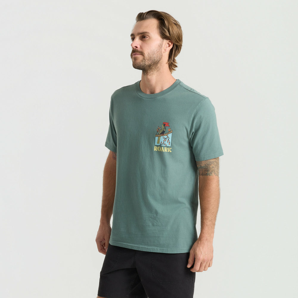 Roark Enjoy Premium Tee in Slate Green - Men