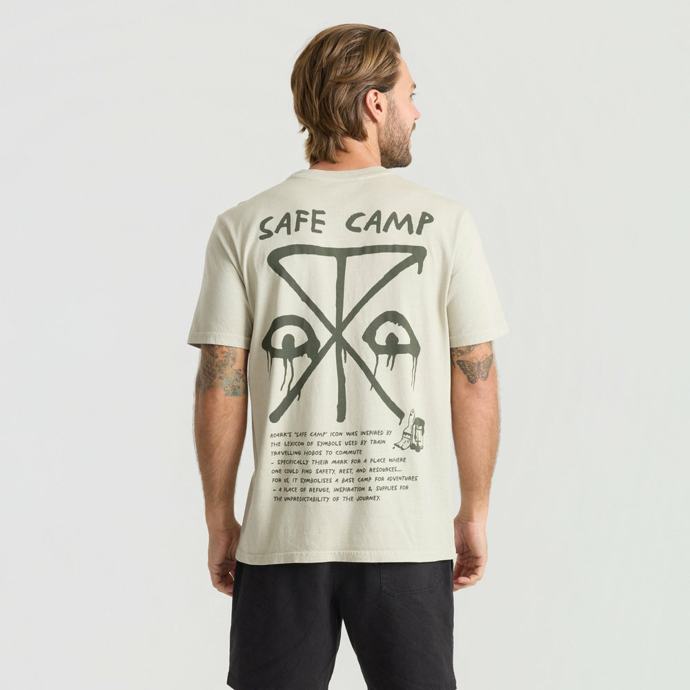 Roark Safecamp Premium Tee in Fossil - Men