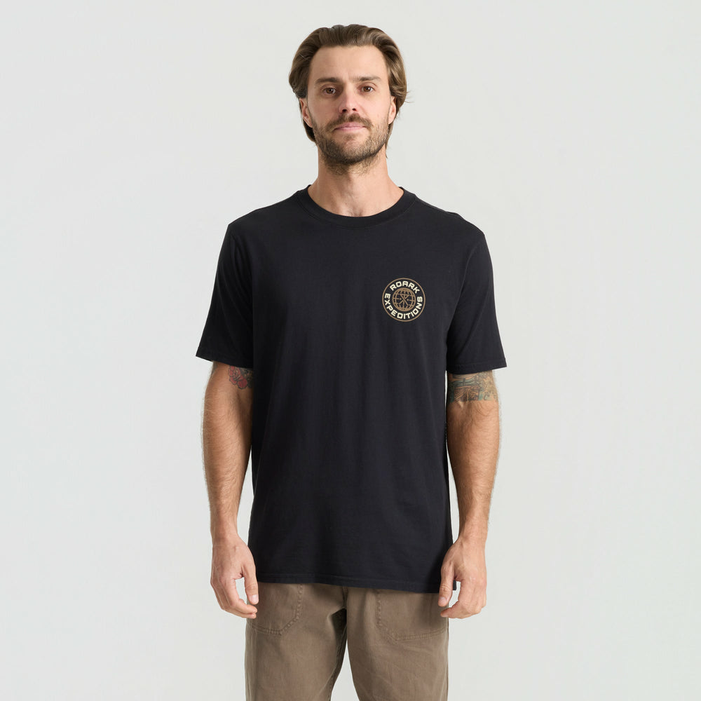 Roark Goin Global Premium Tee in Black - Men