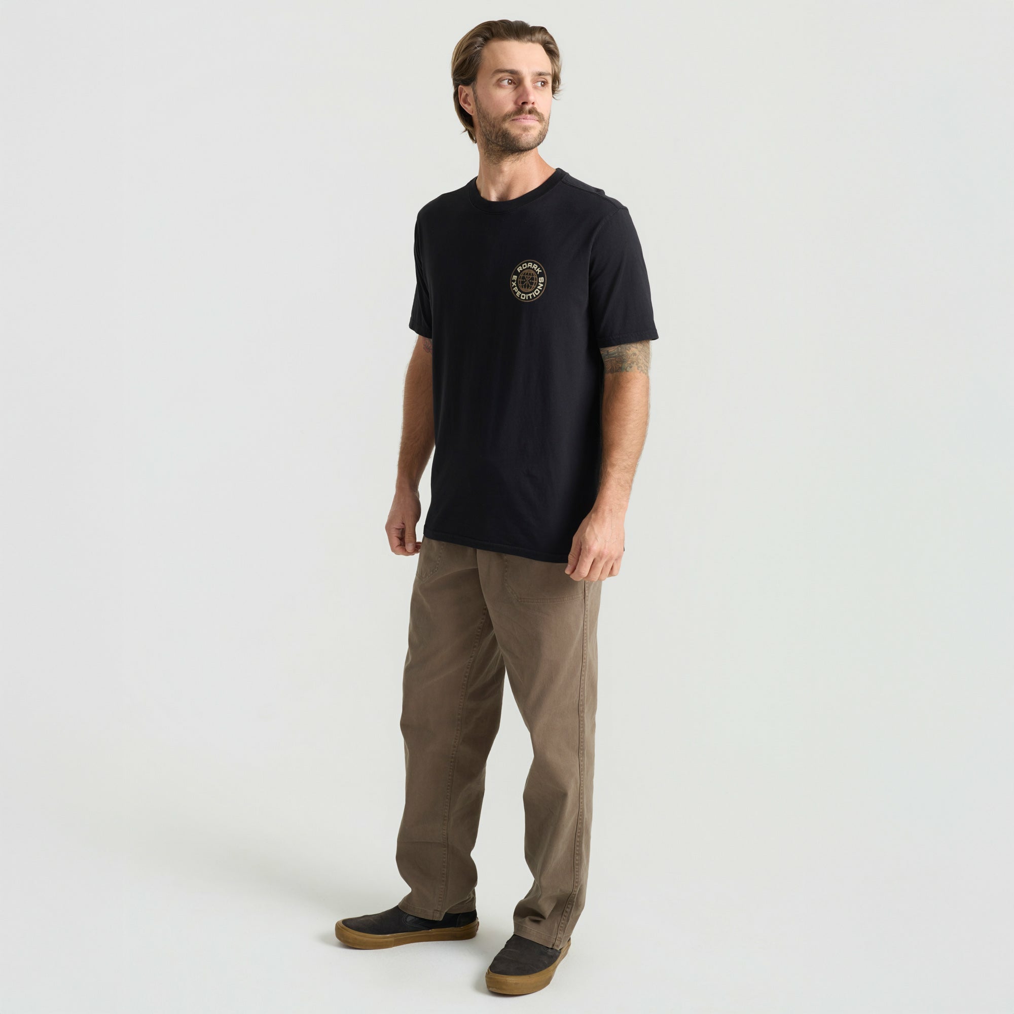 Roark Goin Global Premium Tee in Black - Men