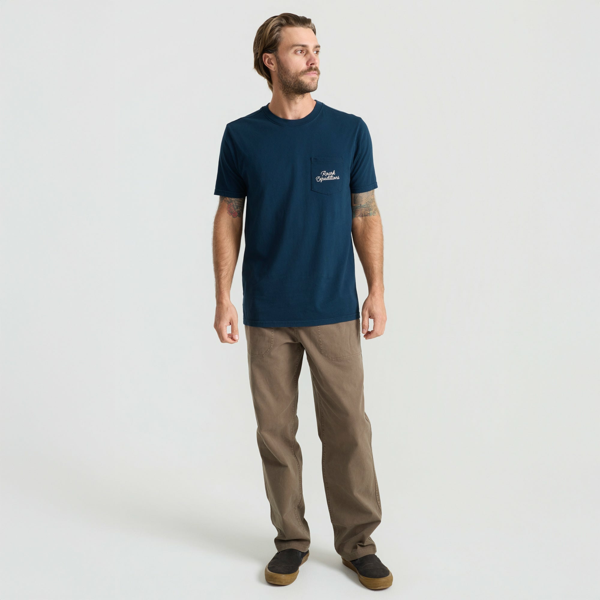 Roark Expeditions Pocket Premium Tee in Navy - Men