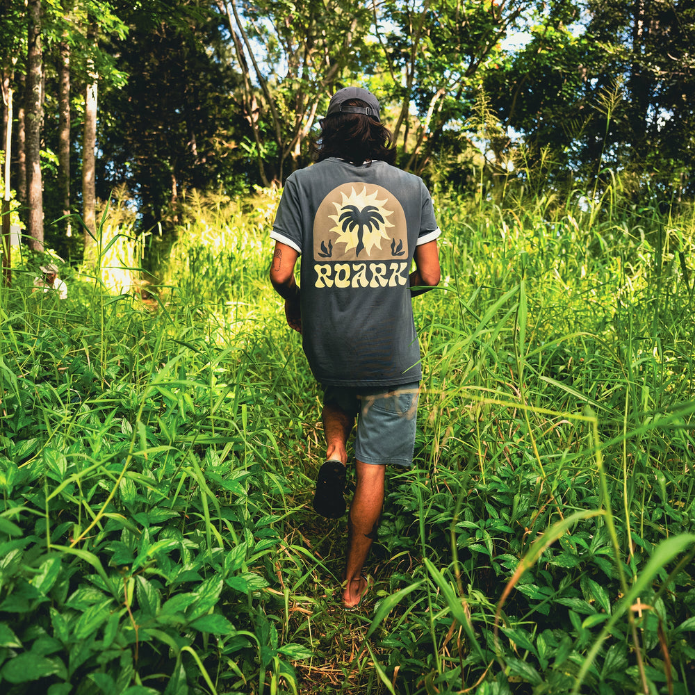 Roark Palm Premium Tee in Charcoal - Men