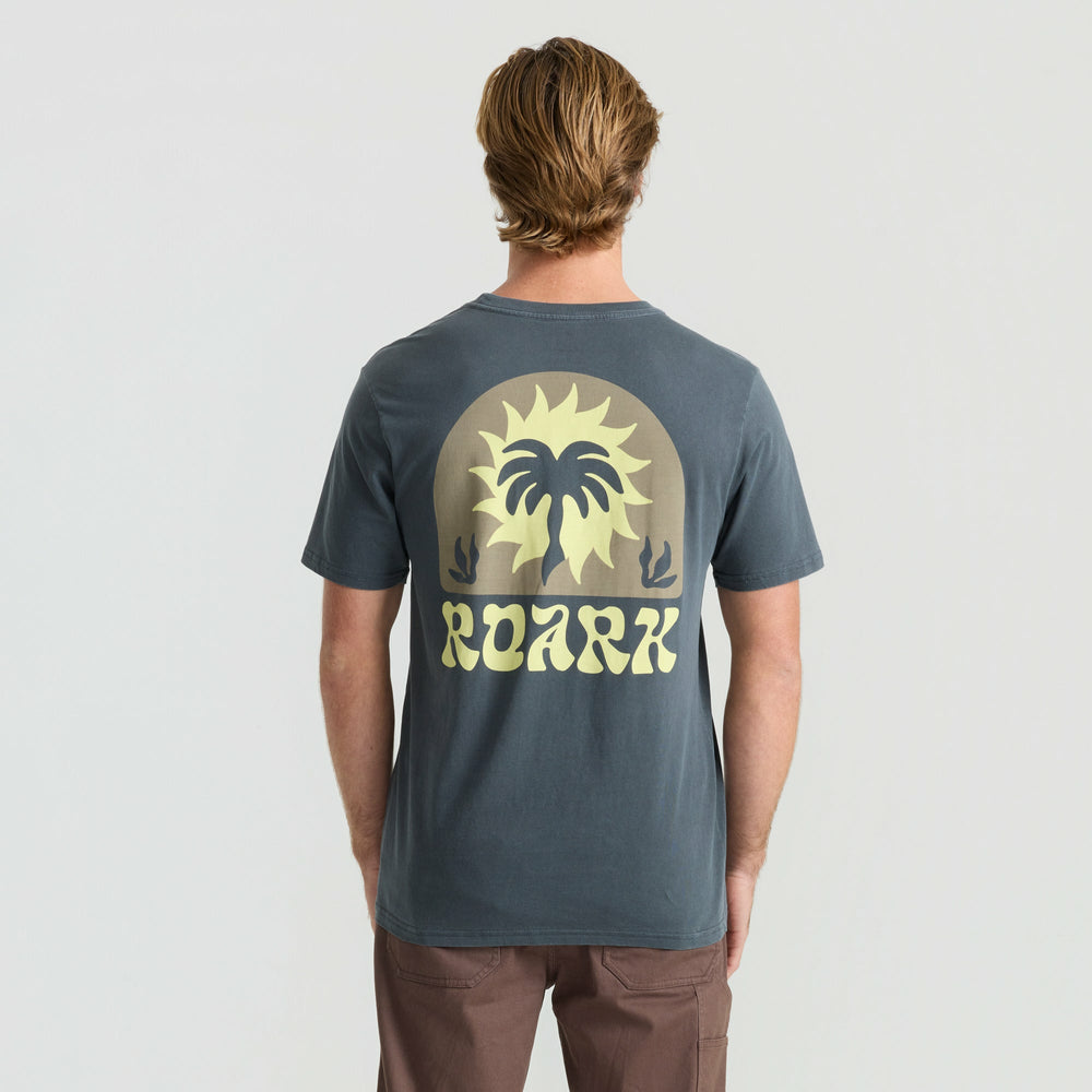 Roark Palm Premium Tee in Charcoal - Men