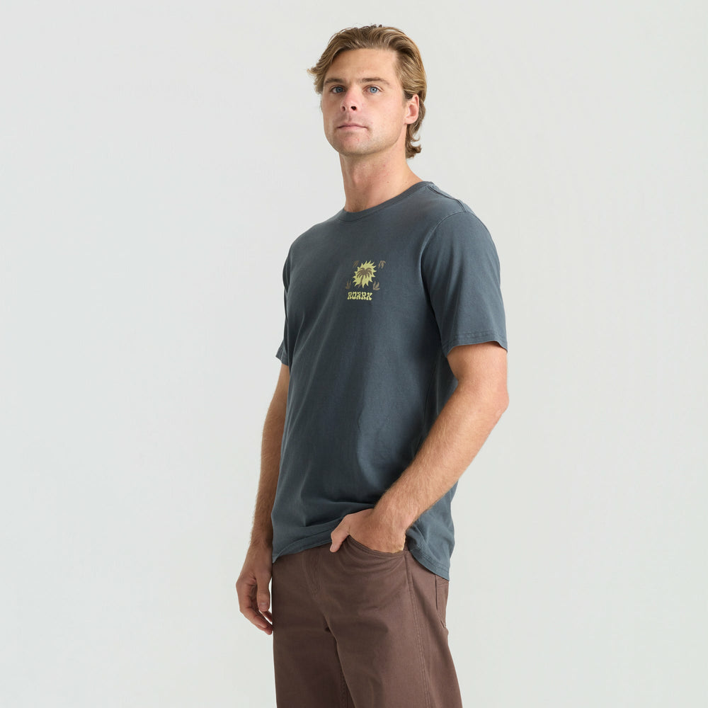 Roark Palm Premium Tee in Charcoal - Men