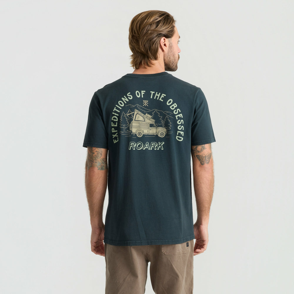 Roark Camper Premium Tee in Washed Black - Men