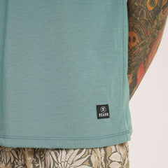 Roark Mathis Active Short Sleeve Tee in Slate Green - Men|Run / Active