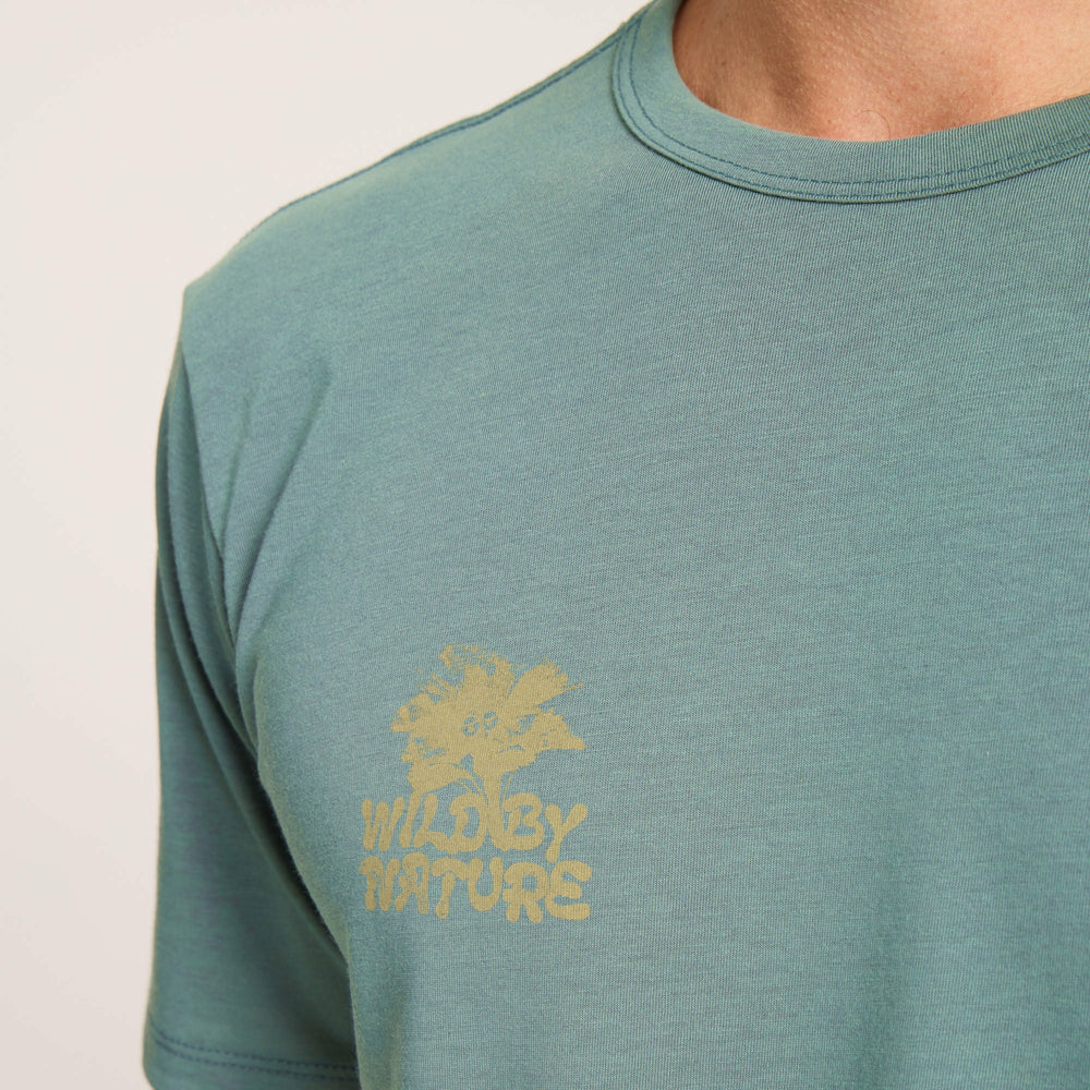 Roark Mathis Active Short Sleeve Tee in Slate Green - Men|Run / Active