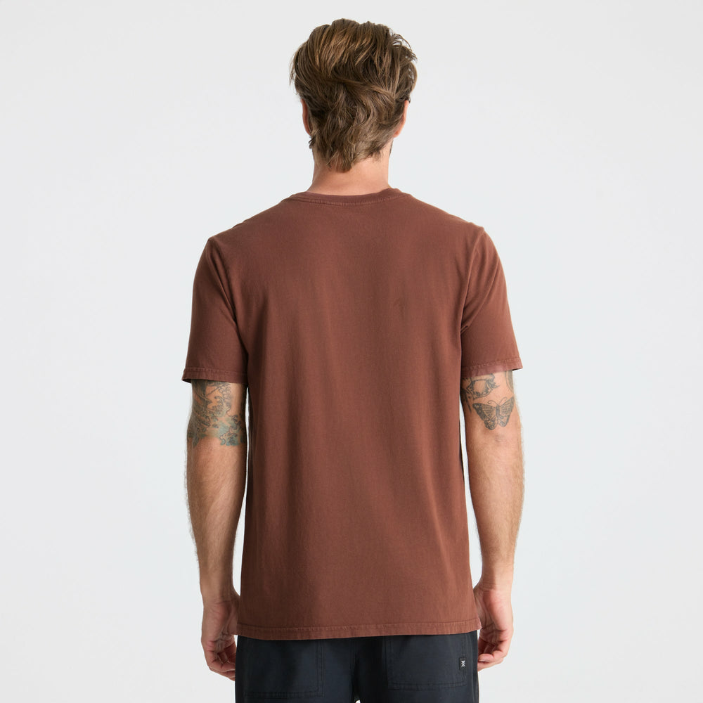 Roark Safecamp Embroidery Premium Tee in Red Clay - Men