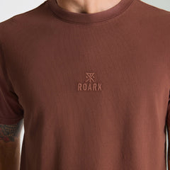 Roark Safecamp Embroidery Premium Tee in Red Clay - Men