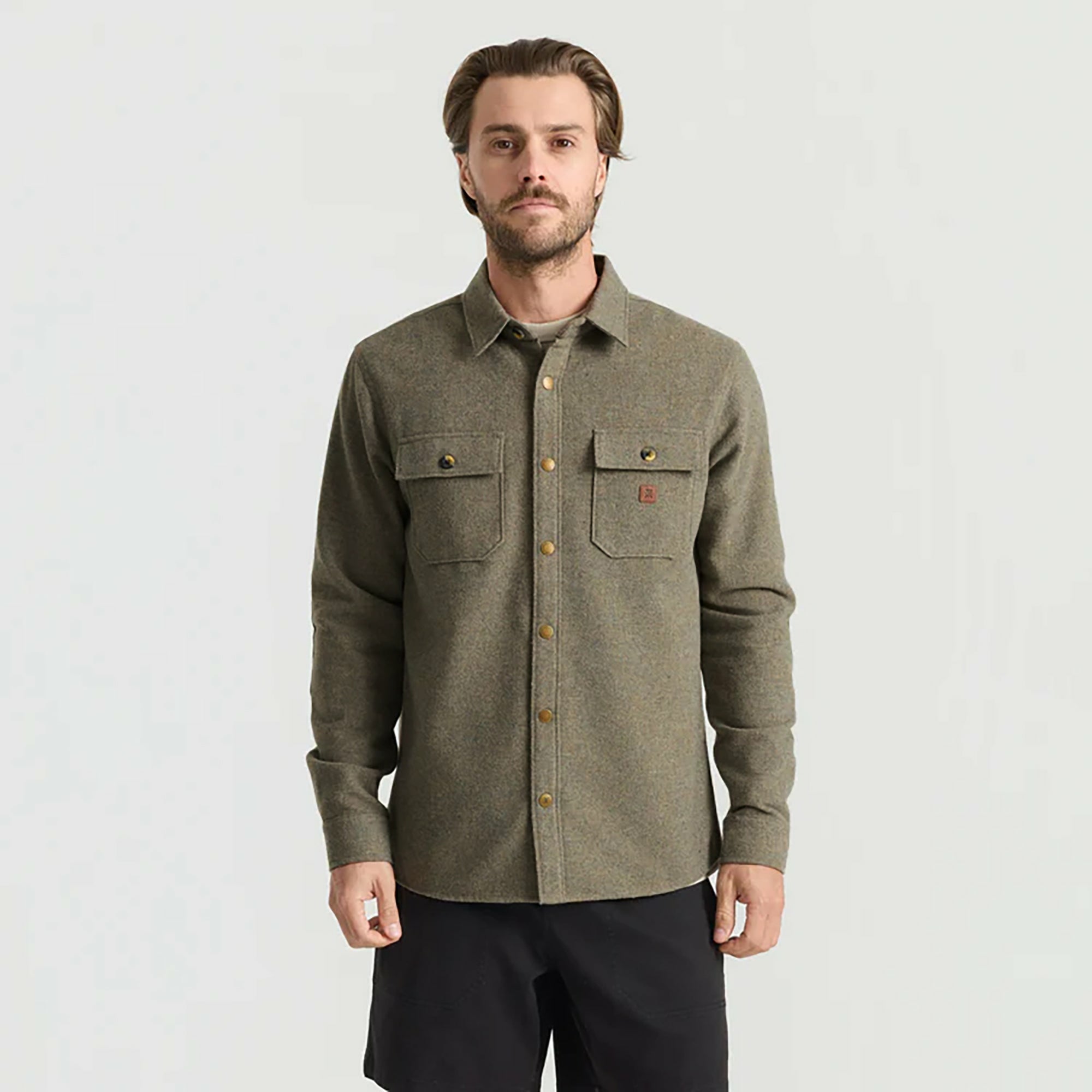 Roark Nordsman Flannel in Dusty Green - Men
